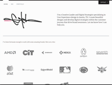 Tablet Screenshot of designbycaleb.com